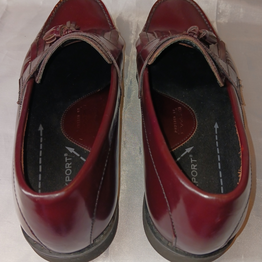 "Rockport" Men's Burgundy, Leather, Tassel Loafers Size 12W - Picture 6 of 15